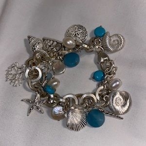 Silver Seashell Bracelet